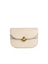 Furla Structured Cream Bag With Gold-tone Clasp