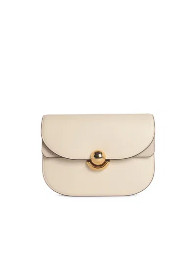 Furla Sfera Small Cream Leather Crossbody Bag In White