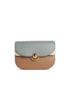 Furla Sfera Small Crossbody Bag In Multicolored Leather In Blue
