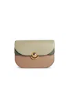 Furla Structured Color-block Bag With Adjustable Shoulder Strap In Neutral