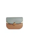 Furla Sfera Small Crossbody Bag In Multicolored Leather In Blue