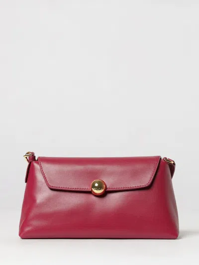 Furla Sfera Small Smooth Leather Handbag With Removable Strap In Red