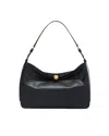Furla Sfera Soft Black Leather Shoulder Bag In O6000