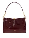 Furla Sfera Soft Chain-link Shoulder Bag In Burgundy