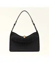 Furla Leather Shoulder Bag In Black