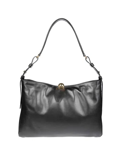 Furla Sfera Soft L Shoulder Bag In Black
