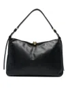 Furla Mini Soft Leather Shoulder Handbag In Black