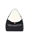 Furla Sfera Soft Black Leather Shoulder Bag In Black