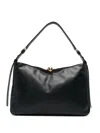 Furla Soft Large Shoulder Bag With Adjustable Strap In Black
