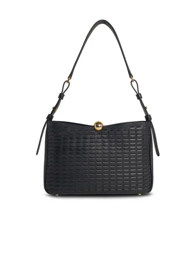 Furla 'sfera Soft' Medium Black Lear Crossbody Bag