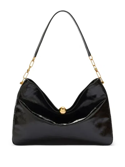 Furla Sfera Soft Shoulder Bag In Black