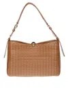 Furla Soft Structured Brown Shoulder Bag In Brown