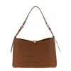 Furla Calfskin Shoulder Bag In Brown