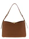Furla Calfskin Shoulder Bag In Brown