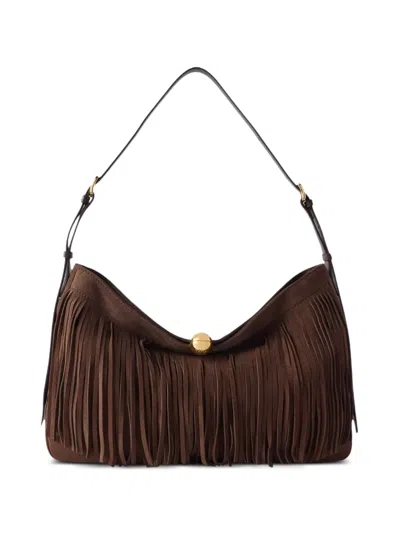 Furla Sfera Soft Shoulder Bag L In Brown