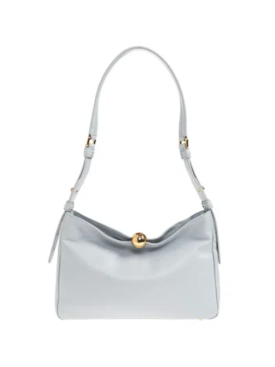Furla Sfera Turnlock Shoulder Bag In White
