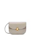 Furla Sfera Vanilla Shoulder Bag In Smooth Leather In Yellow