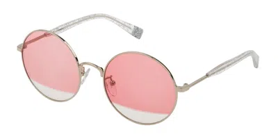 Furla Sfu235 0579 Occhiali Da Sole Oro Per Uomo In Pink