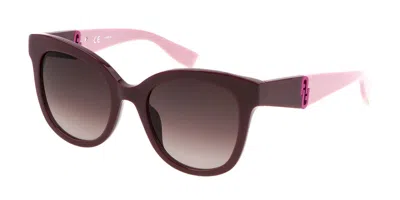 Furla Sfu595 03g6 Women's Sunglasses Burgundy Size 52