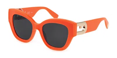 Furla Sfu596 0afm Women's Sunglasses Orange Size 52