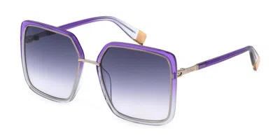 Furla Sfu622 0594 Women's Sunglasses Purple Size 57