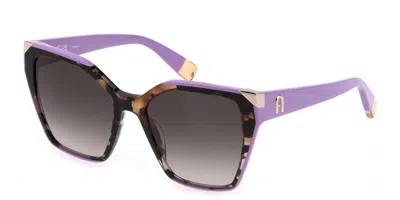 Furla Sfu686v 03ka Women's Sunglasses Tortoiseshell Size 54