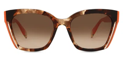 Furla Sfu708 02ad Women's Sunglasses Tortoiseshell Size 54 In Brown