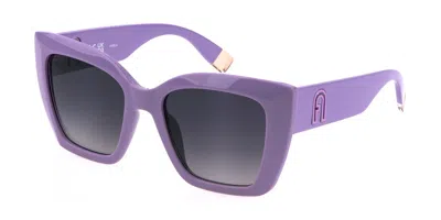 Furla Sfu710 03nn Women's Sunglasses Purple Size 54