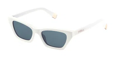 Furla Sfu777 0847 Women's Sunglasses White Size 53