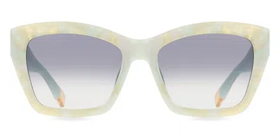 Furla Sfu778 09e6 Men's Sunglasses Green Size 55 In Neutral