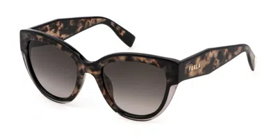 Furla Sfu779v 07ux Women's Sunglasses Brown Size 53 In Yellow