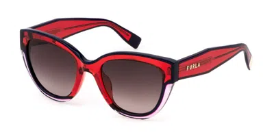 Furla Sfu779v 0840 Women's Sunglasses Pink Size 53