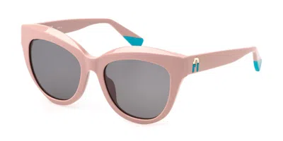 Furla Sfu780 0816 Women's Sunglasses Pink Size 54 In Brown