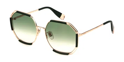 Furla Sfu785 08fc Men's Sunglasses Gold Size 61