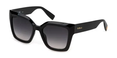 Furla Sfu810 0700 Men's Sunglasses Black Size 53