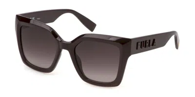 Furla Sfu810v 06yw Men's Sunglasses Brown Size 53