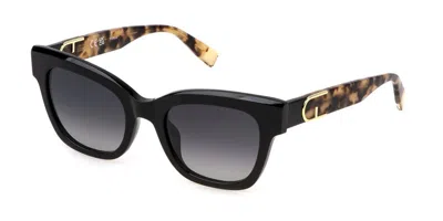 Furla Sfu814v 700y Men's Sunglasses Black Size 52