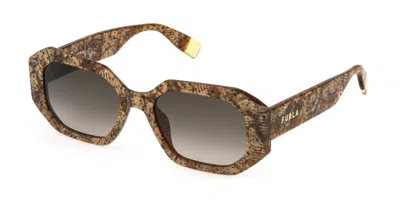 Furla Sfu815 0v83 Men's Sunglasses Tortoiseshell Size 54