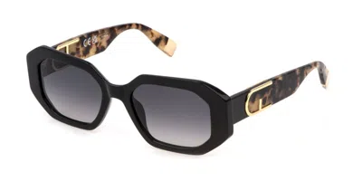 Furla Sfu815v 700y Men's Sunglasses Black Size 54