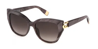 Furla Sfu816 0915 Women's Sunglasses Purple Size 55