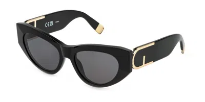 Furla Sfu881 0700 Women's Sunglasses Black Size 54
