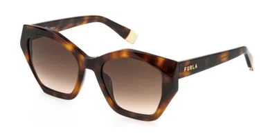 Furla Sfu885 0752 Occhiali Da Sole Tartarugatishell Per Uomo In Brown