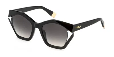 Furla Sfu885v 700y Occhiali Da Sole Neri Per Uomo In Black