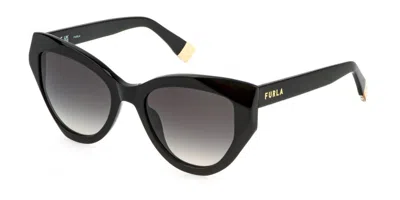 Furla Sfu886 0700 Occhiali Da Sole Neri Per Donna In Black