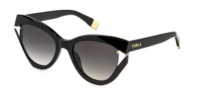 Furla Sfu886v 700y Occhiali Da Sole Neri Per Donna In Black