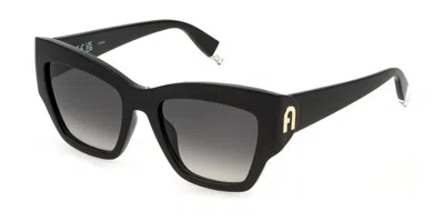 Furla Sfu891 0z42 Occhiali Da Sole Neri Per Donna In Black