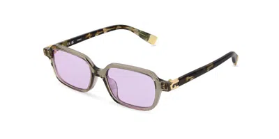 Furla Sfu971 098z Men's Sunglasses Grey Size 50 In Multi