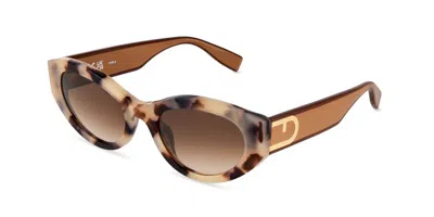 Furla Sfu976 0xa5 Men's Sunglasses Tortoiseshell Size 54 In Multi
