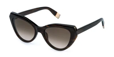Furla Sfu977 07hl Occhiali Da Sole Tartarugatishell Per Donna In Black