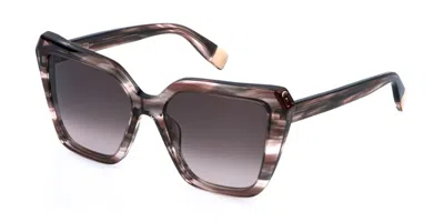 Furla Sfu978v 0agk Occhiali Da Sole Tartarugatishell Per Donna In Brown